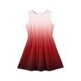 thumbnail image 5 of LTTVQM Dresses for Girls 12-13 Casual Gradient Sundress Church Sleeveless Midi Dresses Fashion Crewneck 2026 Summer Dress Watermelon Red 12-13 Years, 5 of 5