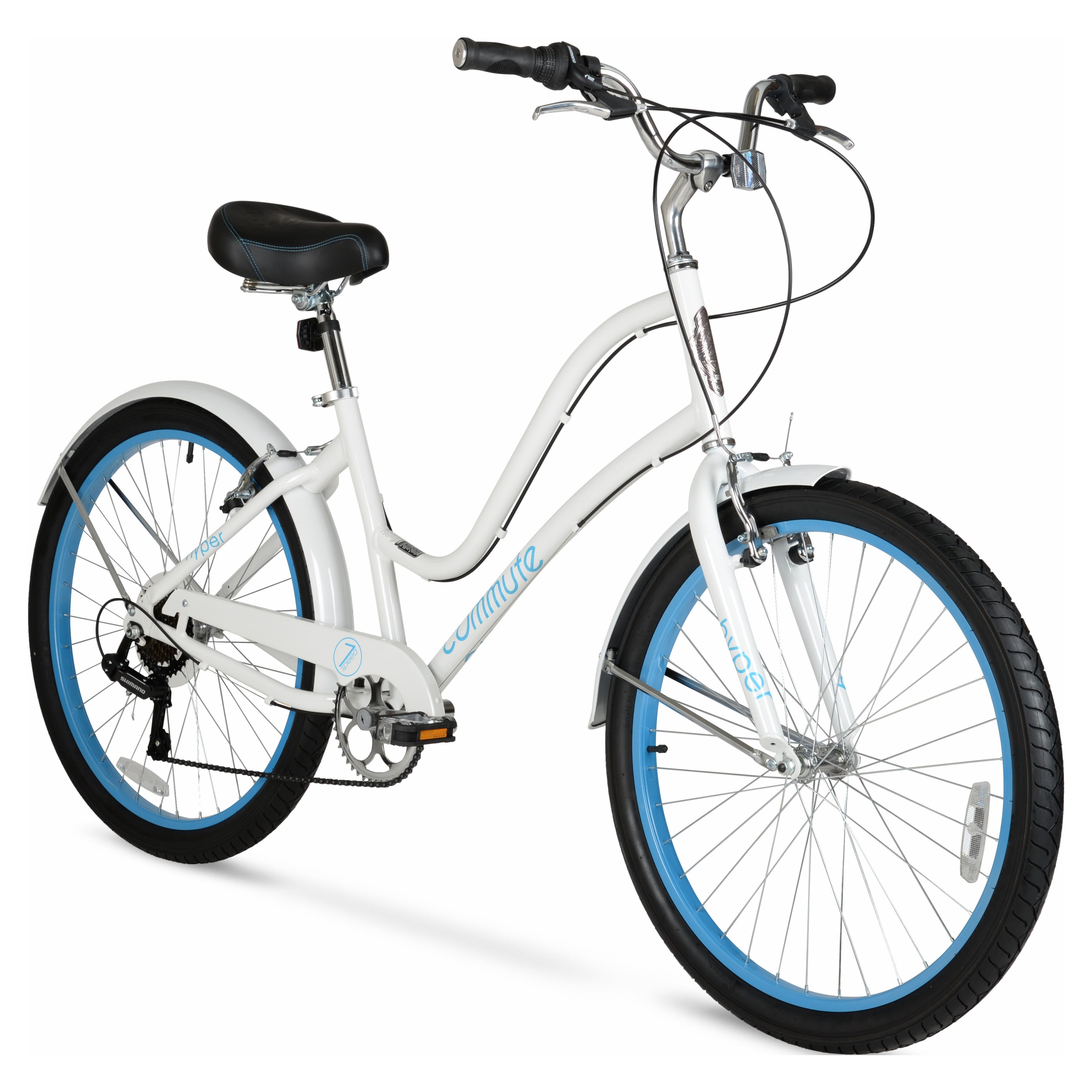 Hyper Bicycle Women's 26" Commuter Bike, White