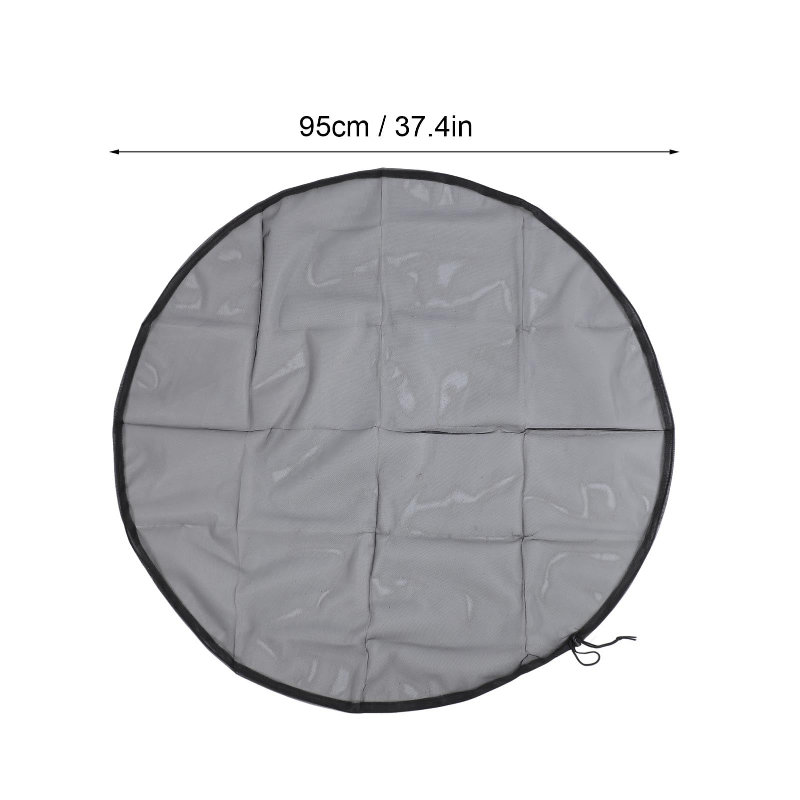 Suodoka 4Pcs Mesh Cover for Rain Barrels Water Collection Tank Protector Netting Screen with Drawstring, 37.4 Inches / 95 cm Diameter, Outdoor Garden Tools
