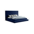 thumbnail image 3 of Meridian Furniture Revel Navy Velvet Queen Bed, 3 of 8