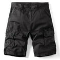 thumbnail image 3 of HOOMEUMY Men's Summer Cargo Shorts Straight Fit Multi-Pockets Cotton Stretch Relaxed Bermuda Short Pants Black XXXXXL, 3 of 3