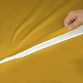 thumbnail image 6 of 6 Piece Sheet has Zipper Sheet Set, King Size 10 Inch Deep Pocket, 800 TC, Solid Gold Color., 6 of 9
