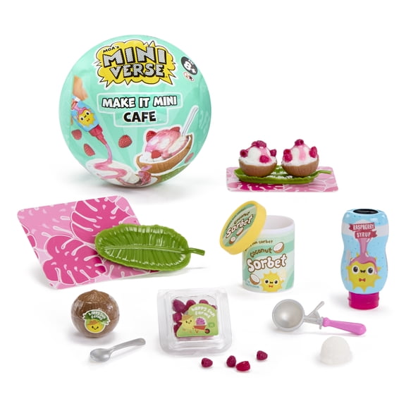 MGA's Miniverse Make It Mini Cafe Series 6, Mini Collectibles - Blind Packaging, Resin Play, Replica Food, Not Edible, Collectors, 8