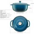 thumbnail image 5 of Enameled Cast Iron Round Dutch Oven, 6 qt., Turquoise, 5 of 9