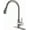 Brushed Nickel, variant on CZQ Kitchen Faucets Brushed Nickel Kitchen Faucet with Pull Down Sprayer High Arc Single Handle Pull Out Kitchen Faucets Commercial Kitchen Sink Faucets for Farmhouse Rv Camper Laundry Bar