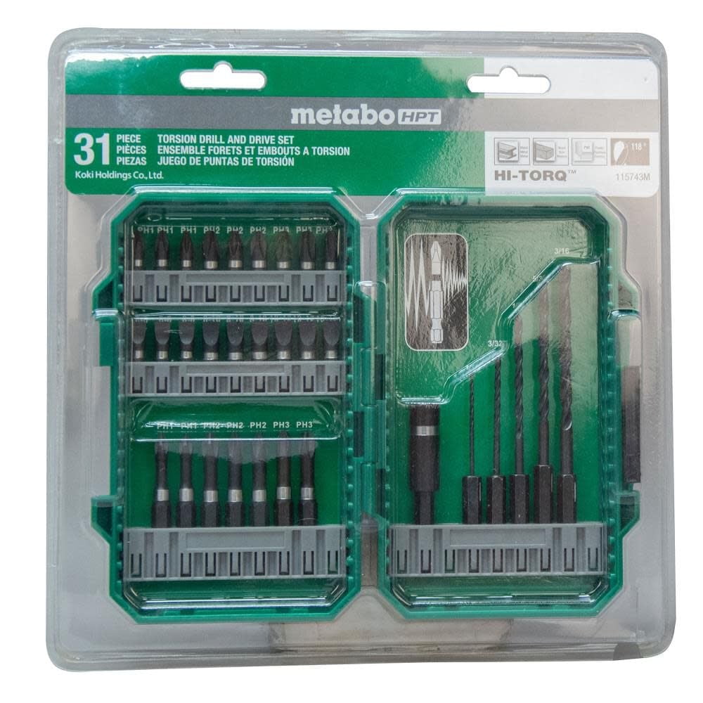 31-Piece Drill and Drive Bits Set