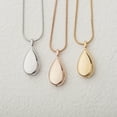 thumbnail image 4 of Anavia Memory Teardrop Keepsake Ashes Necklace, Urn Pendant Cremation Memorial Jewelry, Urn Necklace for Human Ashes - [Gold Necklace], 4 of 8