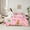 Khaki Pink, variant on jejeloiu Khaki Snowmen Biscuit Twin Bedding Sets 7-Piece,Merry Christmas Dessert Bedding Comforter Set,Pink Xmas Ball Sheet Sets For Children,Super Cozy Room Decor Reversible
