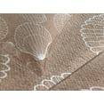 thumbnail image 4 of Ambesonne Seashell Quilted Bedspread Set 3 Pcs, Hand Drawn Shells, Queen Size, Pale Brown White, 4 of 5
