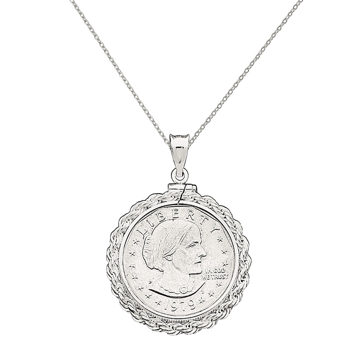 B. Anthony Rope Coin Bezel Pendant 