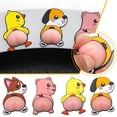 thumbnail image 2 of FurNest Car door anti-collision strip rearview mirror cartoon cute butt sti, 2 of 9