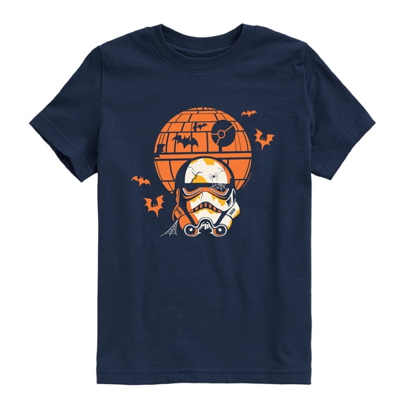 Star Wars - Halloween Storm Trooper Helmet - Youth Boys Short Sleeve Graphic T-Shirt