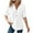 White, variant on Timegard Tops for Women Summer Beach Travel V Neck Button Hoodies Tops Loose Solid Color Comfy Tee