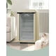 thumbnail image 3 of RED VELVET Mini Frigobar Retro de 95L con Puerta de Cristal y Estilo Vintage - Ideal para Conservar tus Alimentos y Bebidas con Elegancia y Estilo, 3 of 9