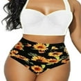 thumbnail image 1 of Women Push Up Bikini Set Flower Print High Waist Swimming Suits, 1 of 6