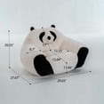 thumbnail image 3 of FFH Bean Bag Chair, Panda-Shaped Lazy Sofa Chair for Teens and Adults, Faux Fur, Suitable for Bedroom, Living Room, Playroom, 3 of 3