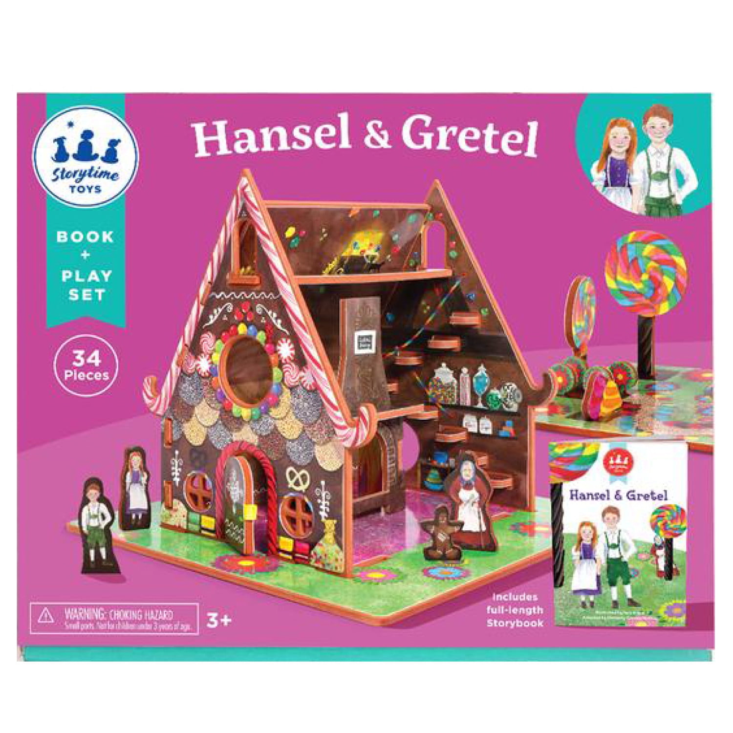 Storytime Toys Hansel and Gretel 3D Imagination Play Set with Story