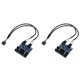 thumbnail image 1 of 2X Motherboard Usb 9Pin Header 1 una 4 Splitter Port Multiplicador 30Cm Cable de ExtensiÓN, 1 of 5