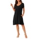thumbnail image 2 of INSPIRAR CHIC Pijamas de Mujer Primavera Verano con Mangas Cortas y Bolsillos M Negro, 2 of 6