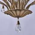 thumbnail image 7 of Allegri 040377-Fr001 Tulipani 8 Light 38" Wide Crystal Empire Chandelier - Winter Brass, 7 of 7