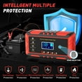 thumbnail image 6 of Car Battery Charger, 12V24V 6A Smart Battery Trickle Charger Automotive 12V 24V Battery Maintainer Desulfator with Temperature Compensation for Car Truck Motorcycle Lawn Mower Marine, 6 of 8