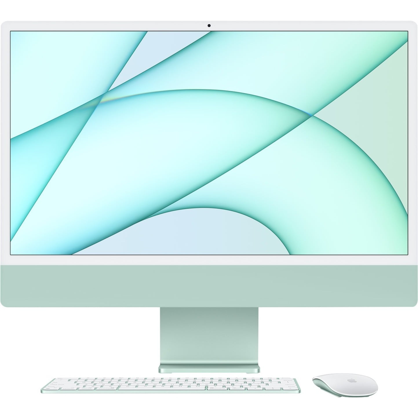 Apple iMac 24" AllInOne Computer, Apple M1, 8GB RAM, 256GB SSD, macOS Big Sur, Green, MJV83LL