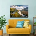 thumbnail image 3 of River Mountains Fall Clouds Tree Canvas Wall Art Colorful Autumn Framed Painting For Livingroom Office Bedroom Wall Decor Ready to Hang, 3 of 6