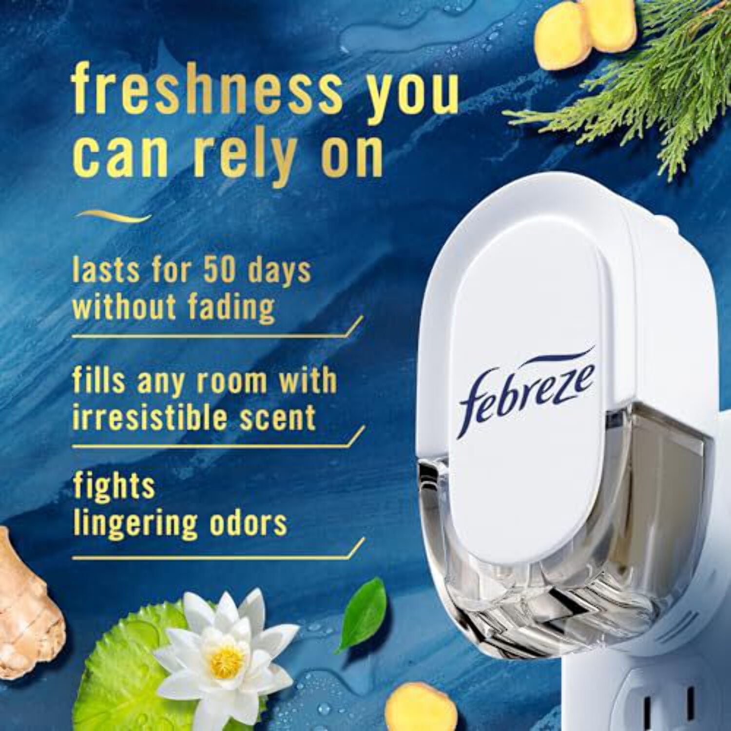 Febreze PLUG Air Freshener, Variety Pack, (3) .87 fl. oz. Oil