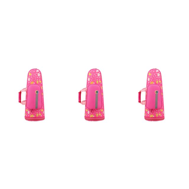 QualitChoice Suona Bag Professional Music Instrument Accessory Splashproof Cartoon Oxford Cloth Pouch Backpack for Carry Concerts Use Pink 3PCS