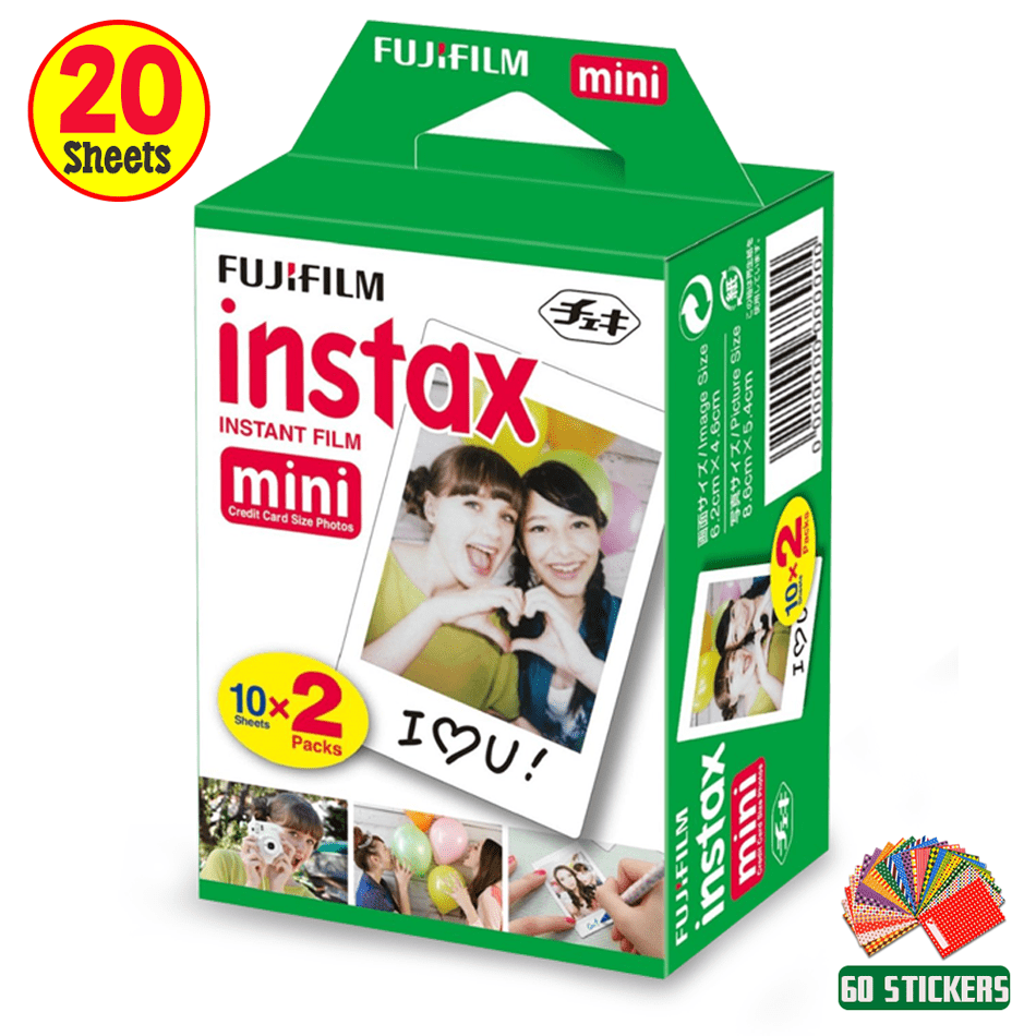 Wedding favors for instax mini films InstaStick Kraft stickers for instax film party favors NO TEXT INCLUDED Kraft photo frame for film