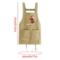 thumbnail image 2 of Lunxisen 3 Pcs Waterproof Kitchen Apron for Adults Cooking Stain Resistant Chef Smock Workwear Home Dining Prep, 2 of 8