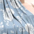 thumbnail image 3 of Blue Pioneer Flower Blanket,Comfortable Soft Flannel Throw Blanket,All Season,Warm Lightweight Blankets for Sofa Bed Couch Living Room Chair,30"x40"(80x100cm), 3 of 4