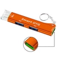 thumbnail image 2 of USB Laptop Docking Station with Keyring 3-In-1 Multiport 5Gbps USB 3.0 Portable OTG Aluminum Alloy USB-A Type-C Hub Adapter PC Accessories-Orange, 2 of 8