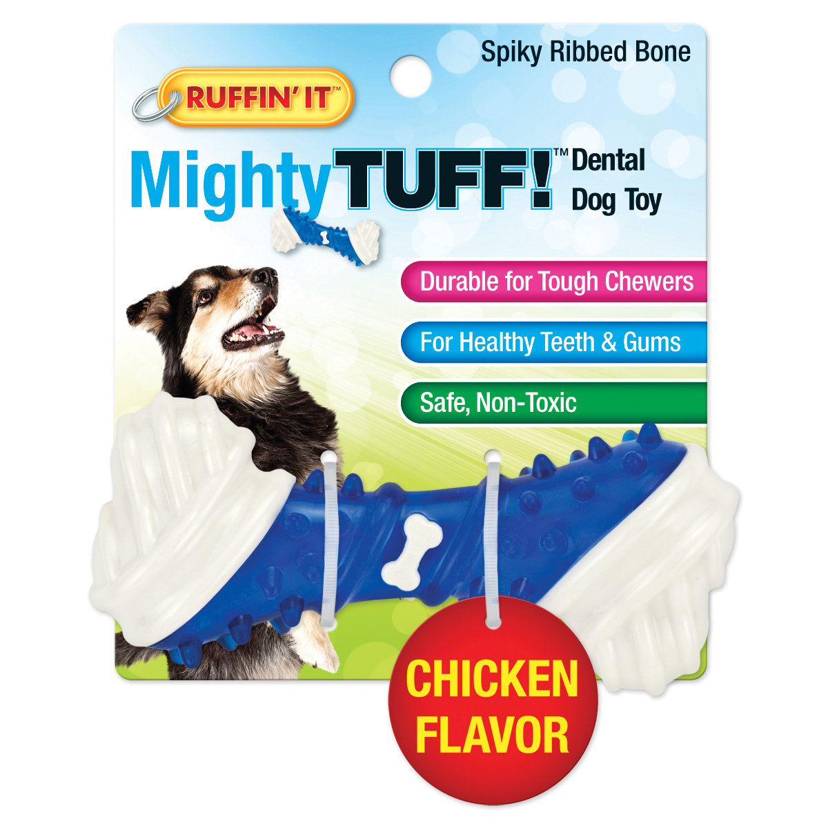Mighty Tuff Spiky Ribbed Bone Dog Toy Walmart Canada