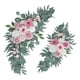 thumbnail image 4 of 2 piezas de flores de arco de boda, decoración de pasillo de boda, hojas rústicas, botín de flores artificiales para centros de mesa para el, 4 of 8