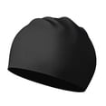 thumbnail image 4 of koolsoo Silicone Ear Protection Pool Swim Cap for Long and Short Hair Unisex Driving Black, 4 of 9