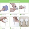 thumbnail image 6 of XIBUFE Suction Cup Hooks,Powerful Vacuum Wreath Hanger - Reusable Removable Waterproof Shower Hooks for Windows Kitchen Bathroom Christmas Decorations - 2 Pack, 6 of 8