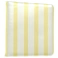 thumbnail image 2 of Leather Cover Photo Album 80 Pockets 4x6 Photos Bookshelf Picture Album Light Yellow and Off-white Striped, 2 of 9