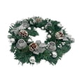thumbnail image 1 of Corona de Adviento de Navidad de 12 pulgadas con portavelas para vacaciones en Navidad Argén Colco Portavelas de corona, 1 of 7