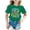 Green, variant on Ytxxxx Kids Back To School Graphic Short Sleeve Round Neck Tee Black 3-4 Years