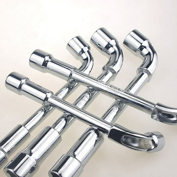 HEMOTON 6mm Double Spanner Wrench with Dice and Flask Tool, Lightweight Hand Tool for Home Repair and Projects