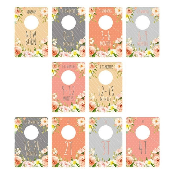 Canopy Street Child's Divided Closet Organizer, Floral