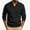 Black, variant on Men’s Long Sleeve Sweater Open V‑Neck Half Placket Textured Cable Knit Pullover Casual Relaxed Fit Collared Top