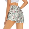 thumbnail image 3 of Sigee Fairy Floral for Women's Athletic Shorts High Waisted Running Shorts Pocket Sporty Short Gym Elastic Workout ShortsX-Large, 3 of 9