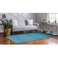 thumbnail image 4 of Unique Loom Williamsburg Solid Vibrant Rug 8' x 10' Rectangle Teal, 4 of 10