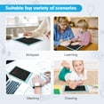 thumbnail image 5 of Tableta de escritura LCD para niños Tablero de dibujo colorido para niños pequeños de 10 pulgadas Almohadillas de dibujo electrónicas reutilizables Juguete educativo y de aprendizaje (azul), 5 of 5