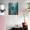 thumbnail image 3 of KLL Realistic Ocean Shark Print Canvas Wall Art, Canvas Painting Prints Canvas Art Wall Decor Home Decoration for Living Room Bedroom Office, 3 of 6