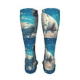 thumbnail image 6 of Pofeuu Starry Sky Cloud Bulldog Print Stockings, Adult Running Hiking Socks for Youth and Adult-One Size, 6 of 8