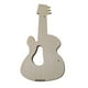 thumbnail image 2 of Adorno colgante de guitarra para pintar, ideal para motricidad fina, para manualidades de madera. Oval, 2 of 9