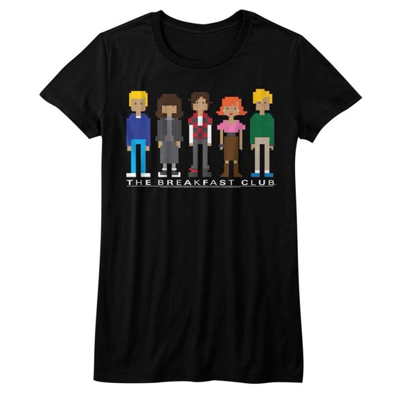 Breakfast Club Movies Pixels Juniors Short Sleeve T Shirt